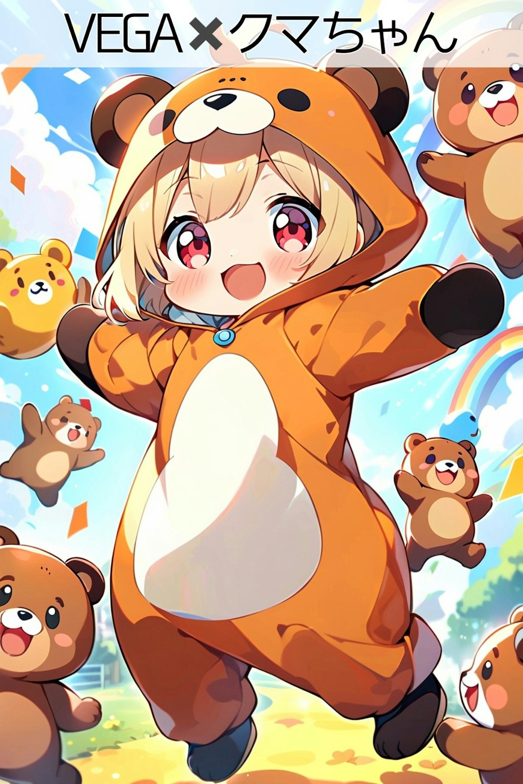 ちちぷい生成機能でクマちゃん