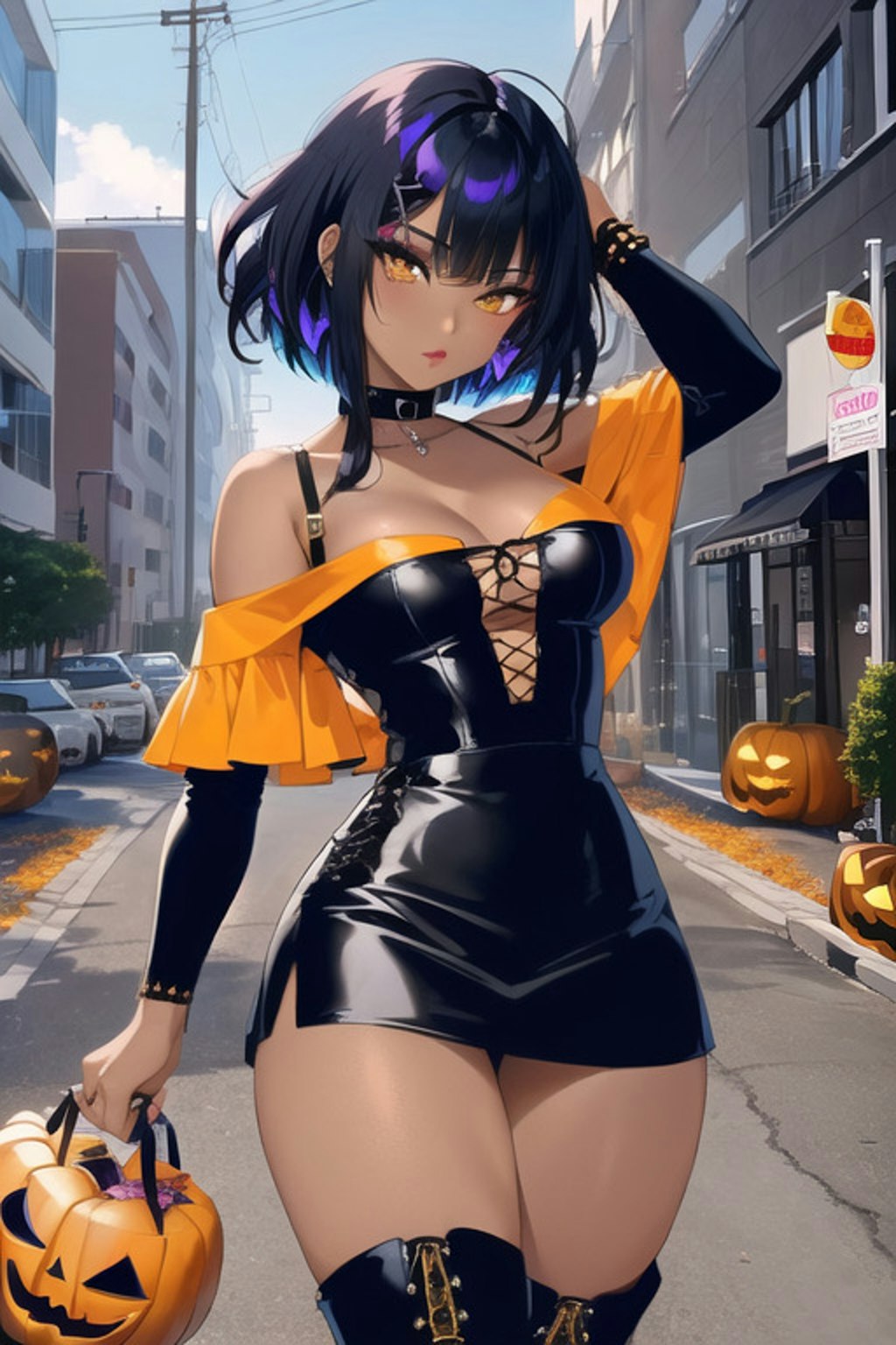 ハロウィン美女