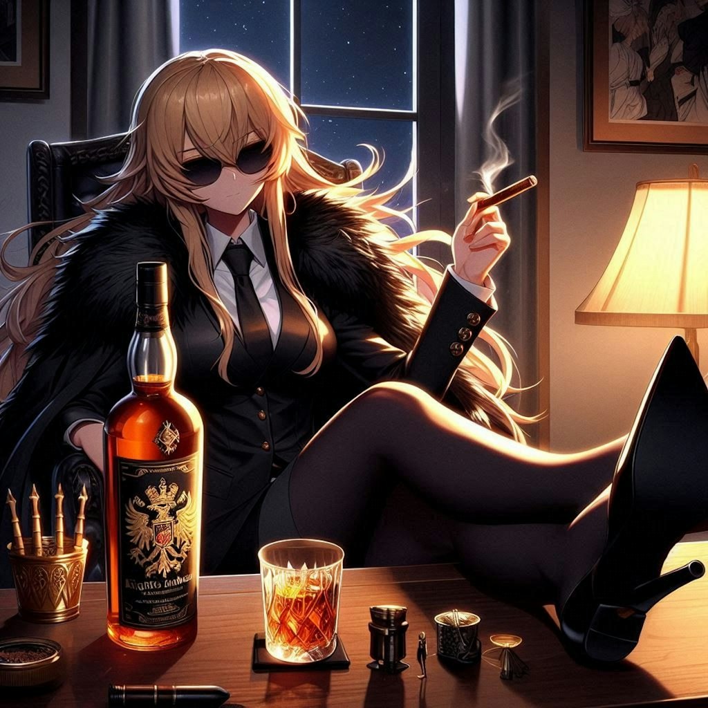 [曲付き]夜の一服中のエリザベス