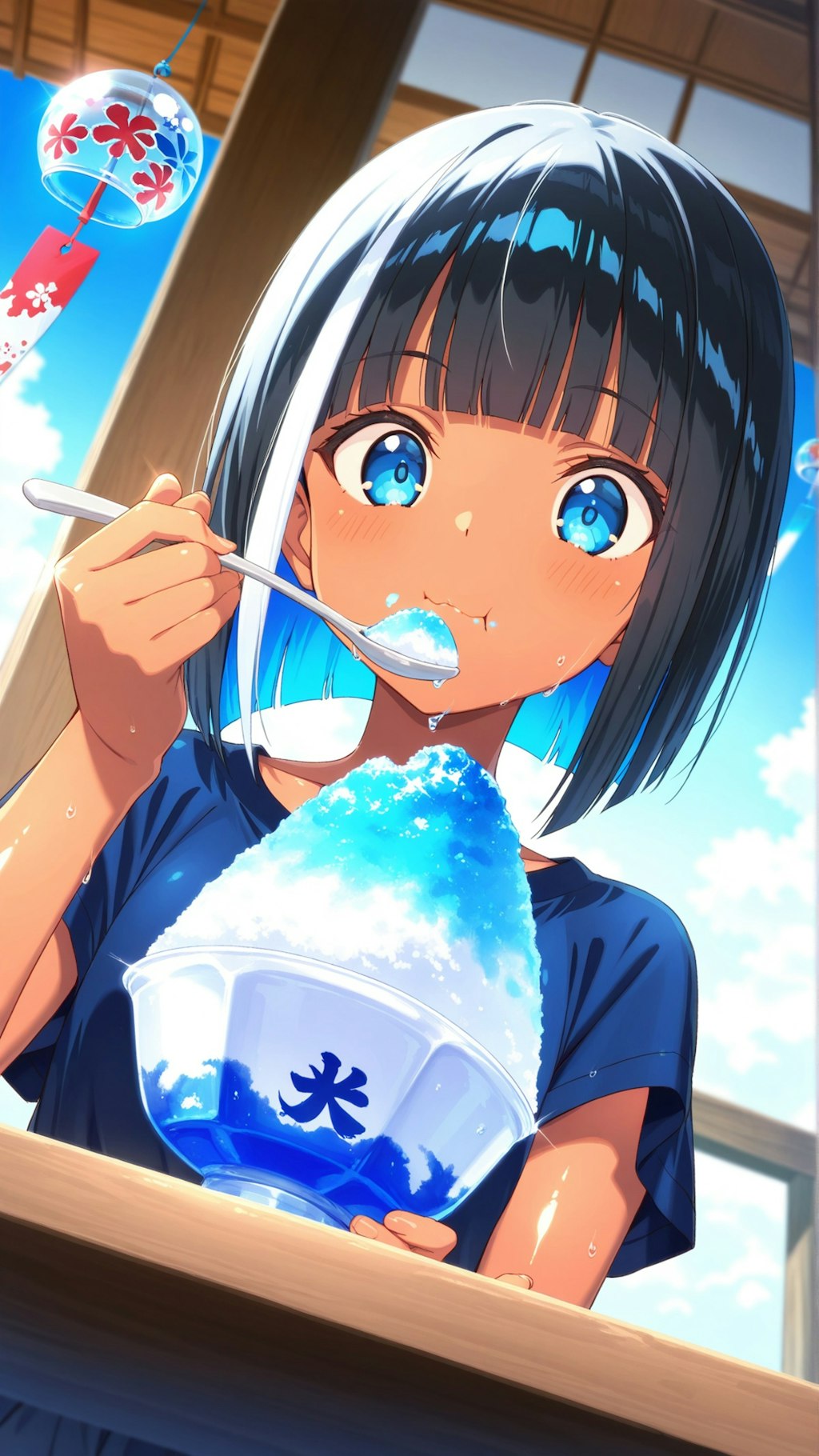 うちの子かき氷！