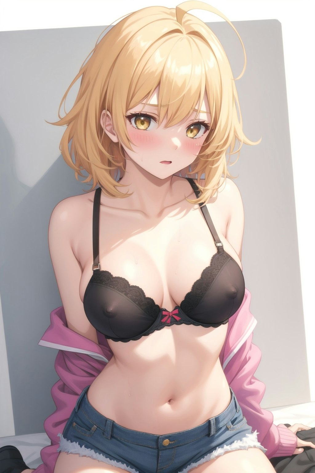 暑いから下着たけになっていい？