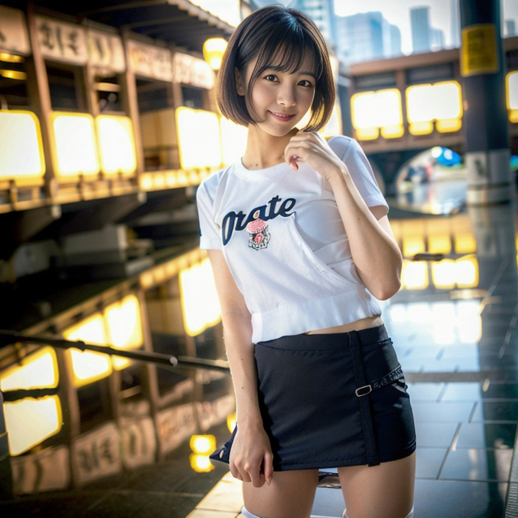 白Tシャツ女子集①