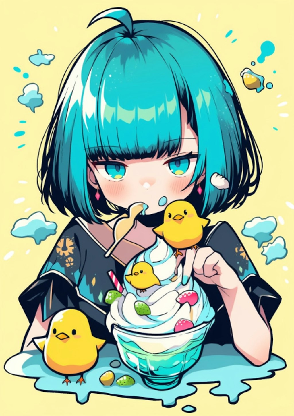 雛食4 -Chick eat4-