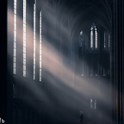 光が差し込む大聖堂