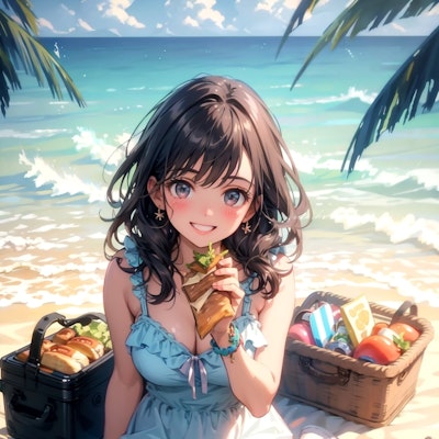 海辺のピクニック