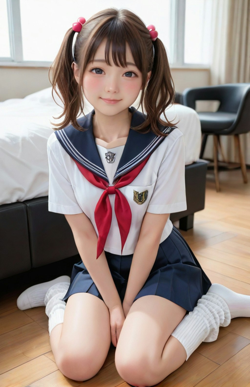 夏休み前の訪問女子