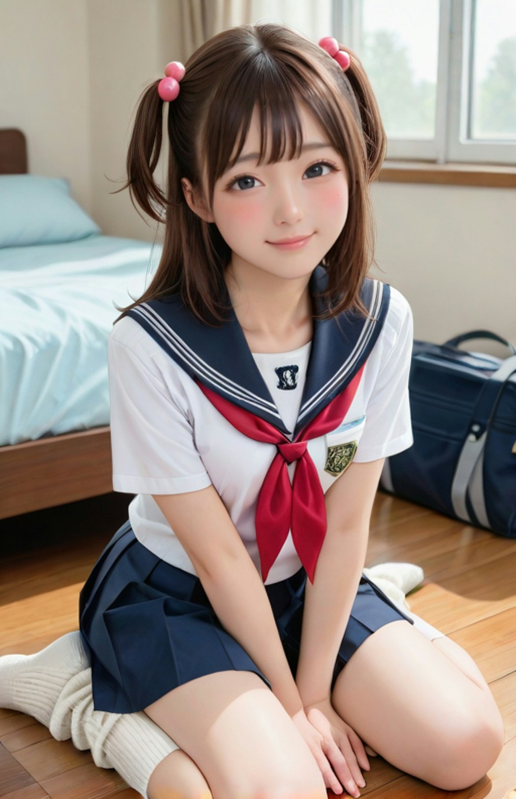 夏休み前の訪問女子