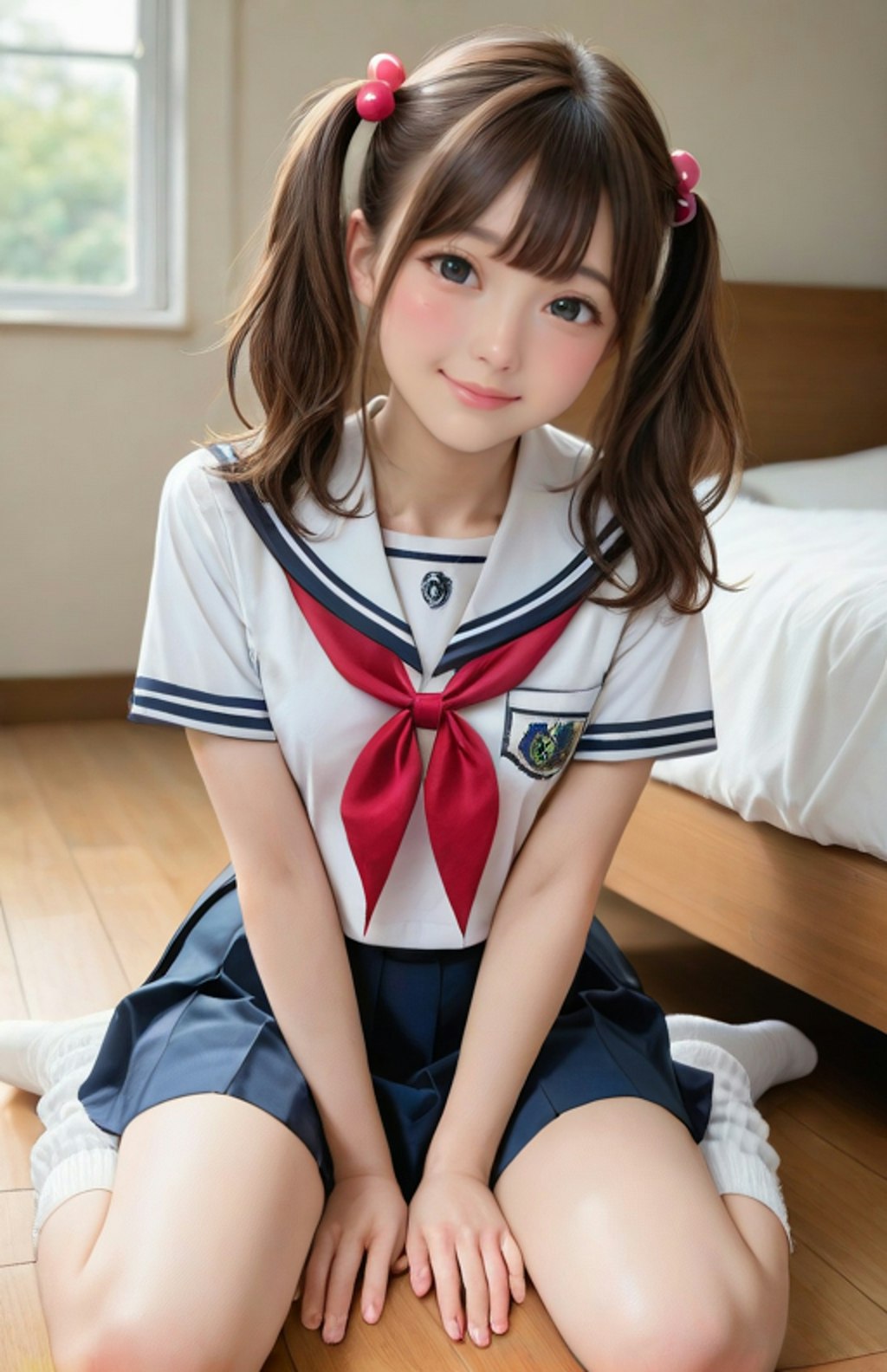 夏休み前の訪問女子