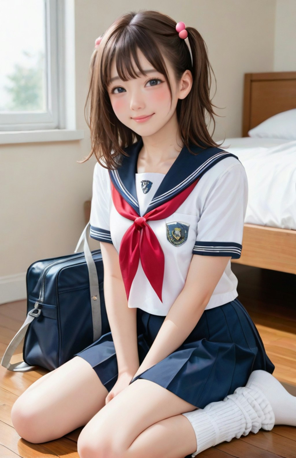 夏休み前の訪問女子