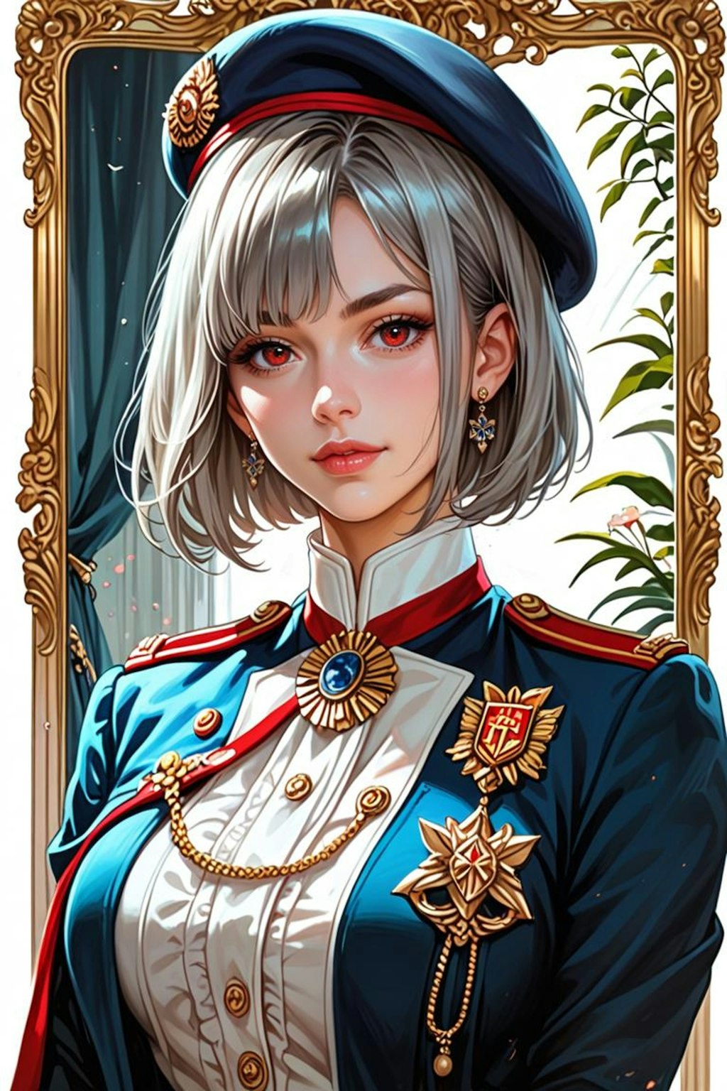 軍服美女