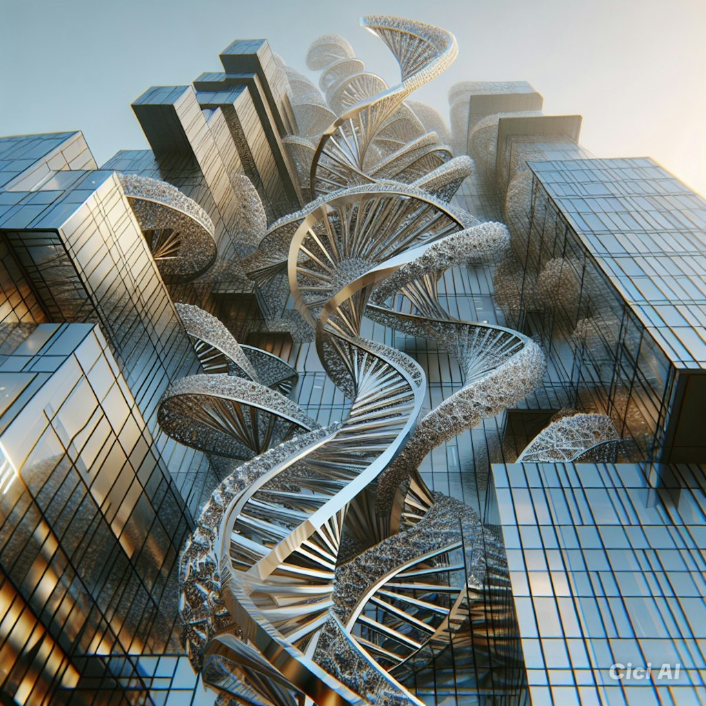 DNA origami の近未来建築