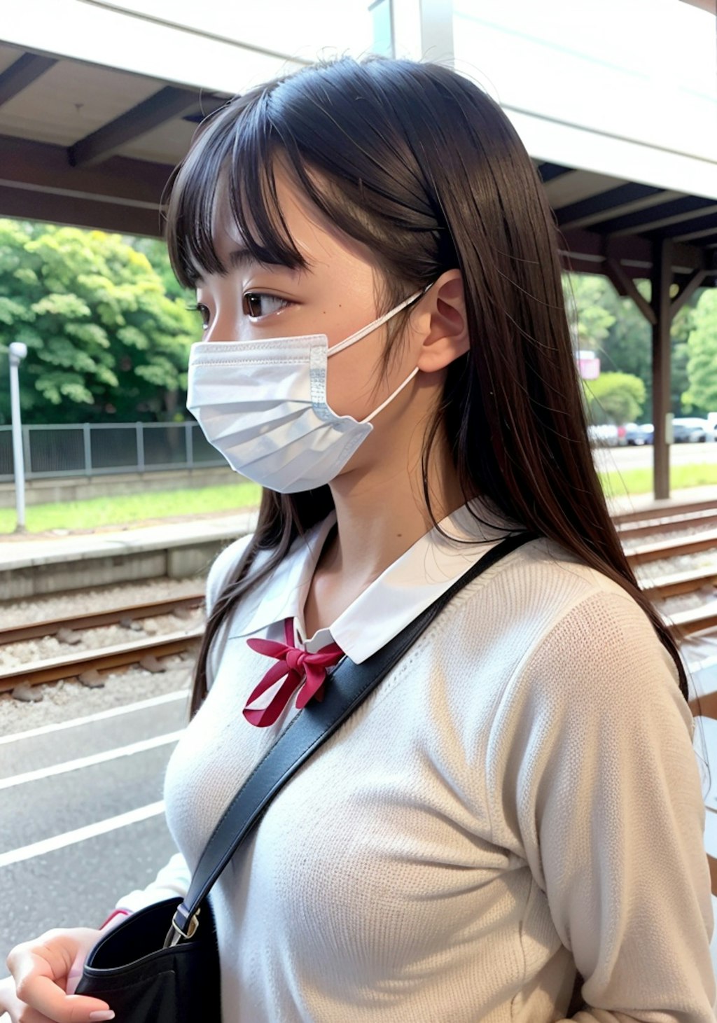 駅にいた可愛い子