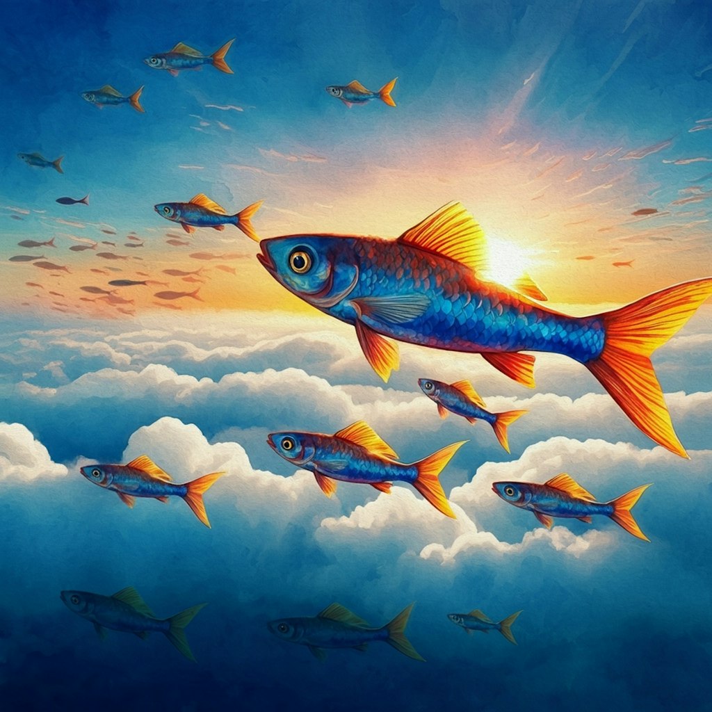 Fishes above the cloud