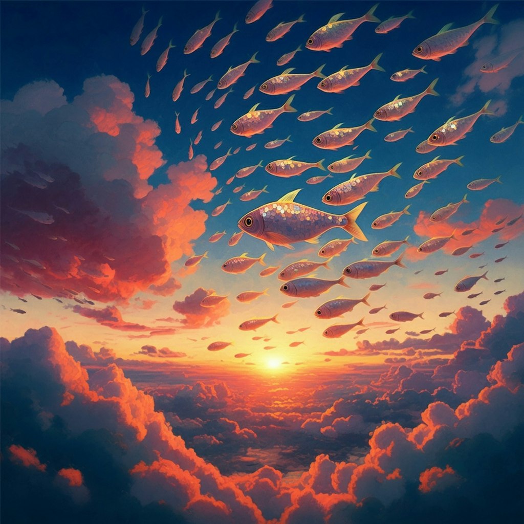 Fishes above the cloud