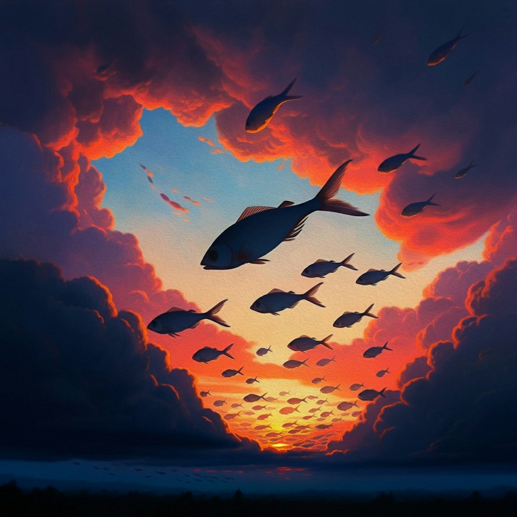 Fishes above the cloud