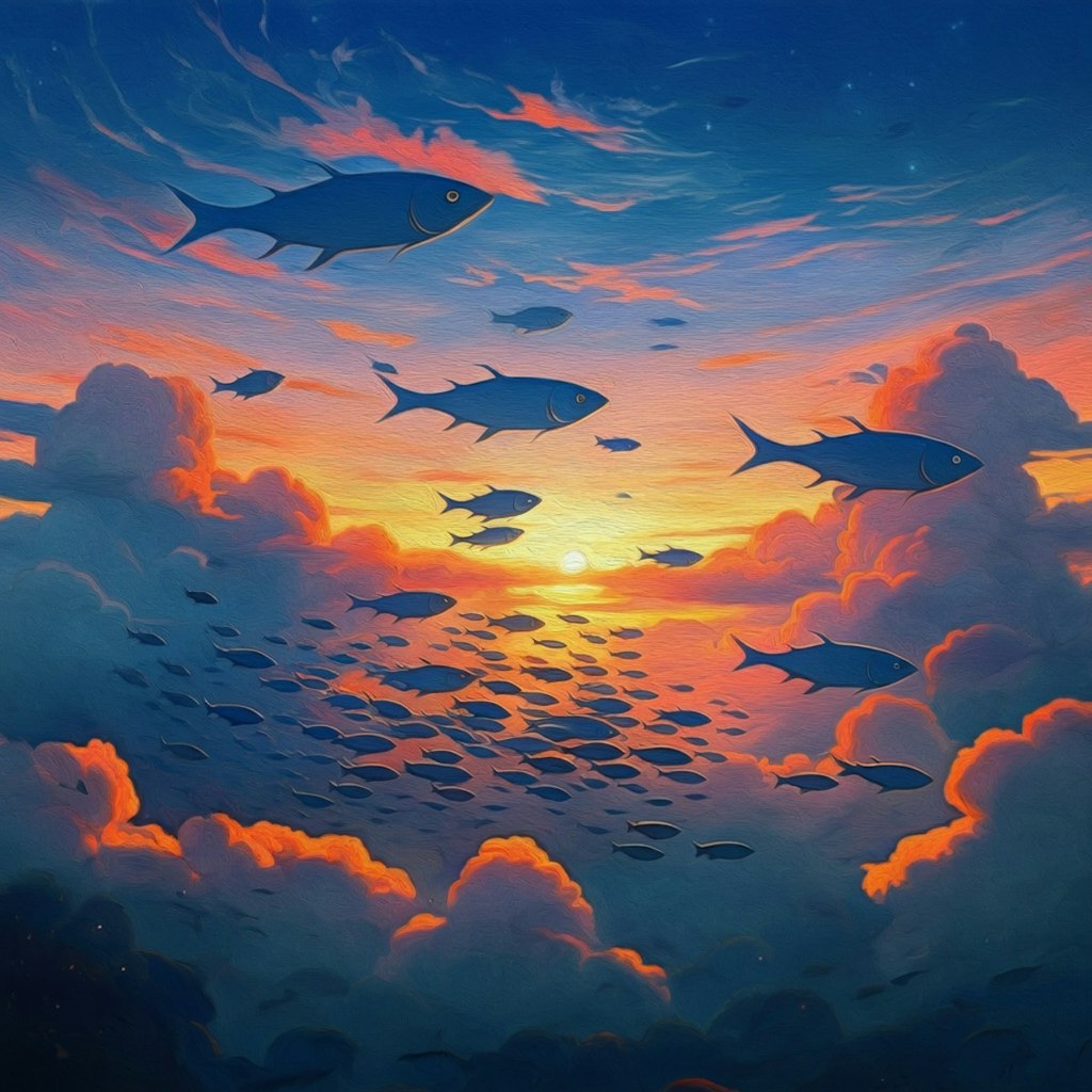 Fishes above the cloud