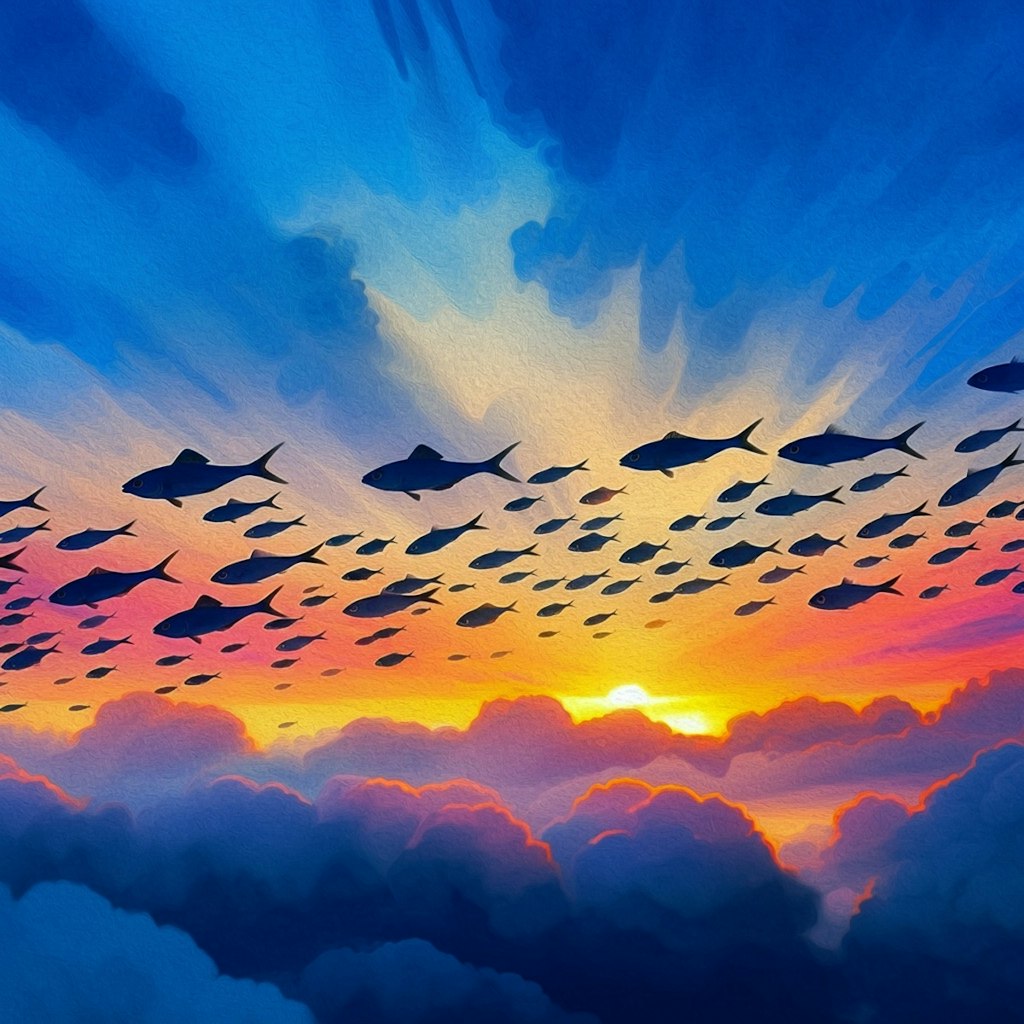 Fishes above the cloud