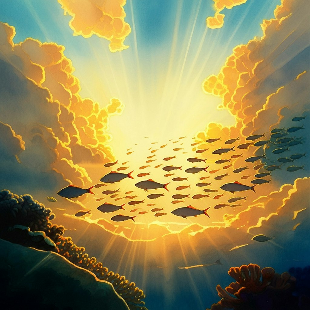 Fishes above the cloud