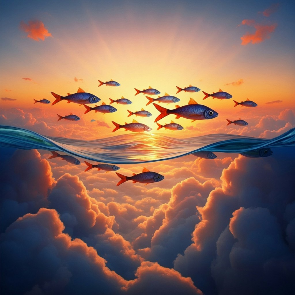 Fishes above the cloud