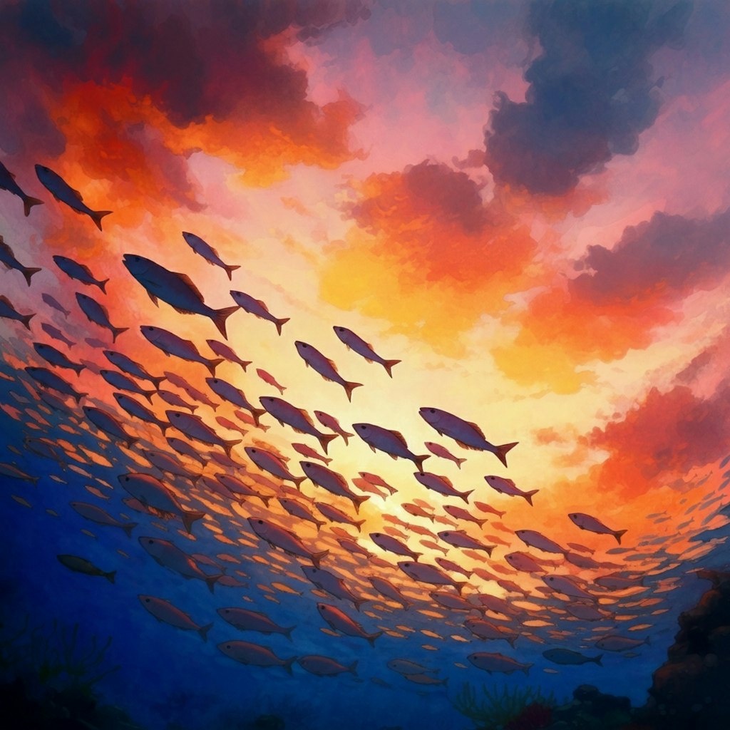 Fishes above the cloud