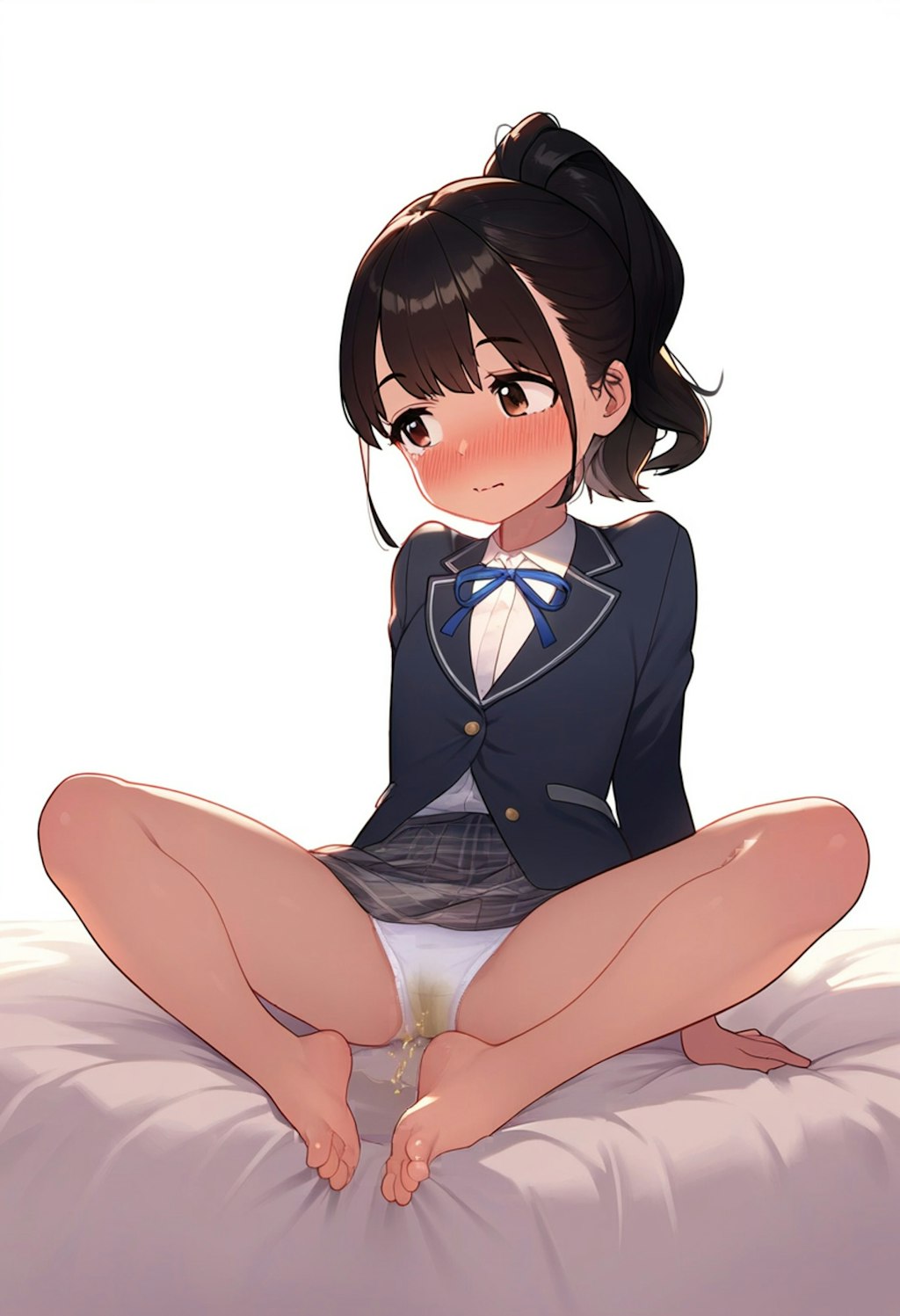 制服着衣おもらし（peeing girl with school uniform）