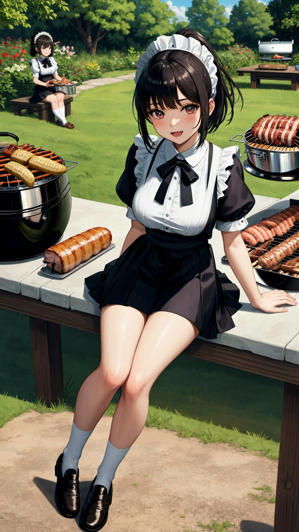 メイドさんたちのＢＢＱ