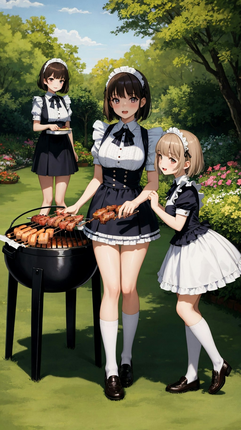 メイドさんたちのＢＢＱ