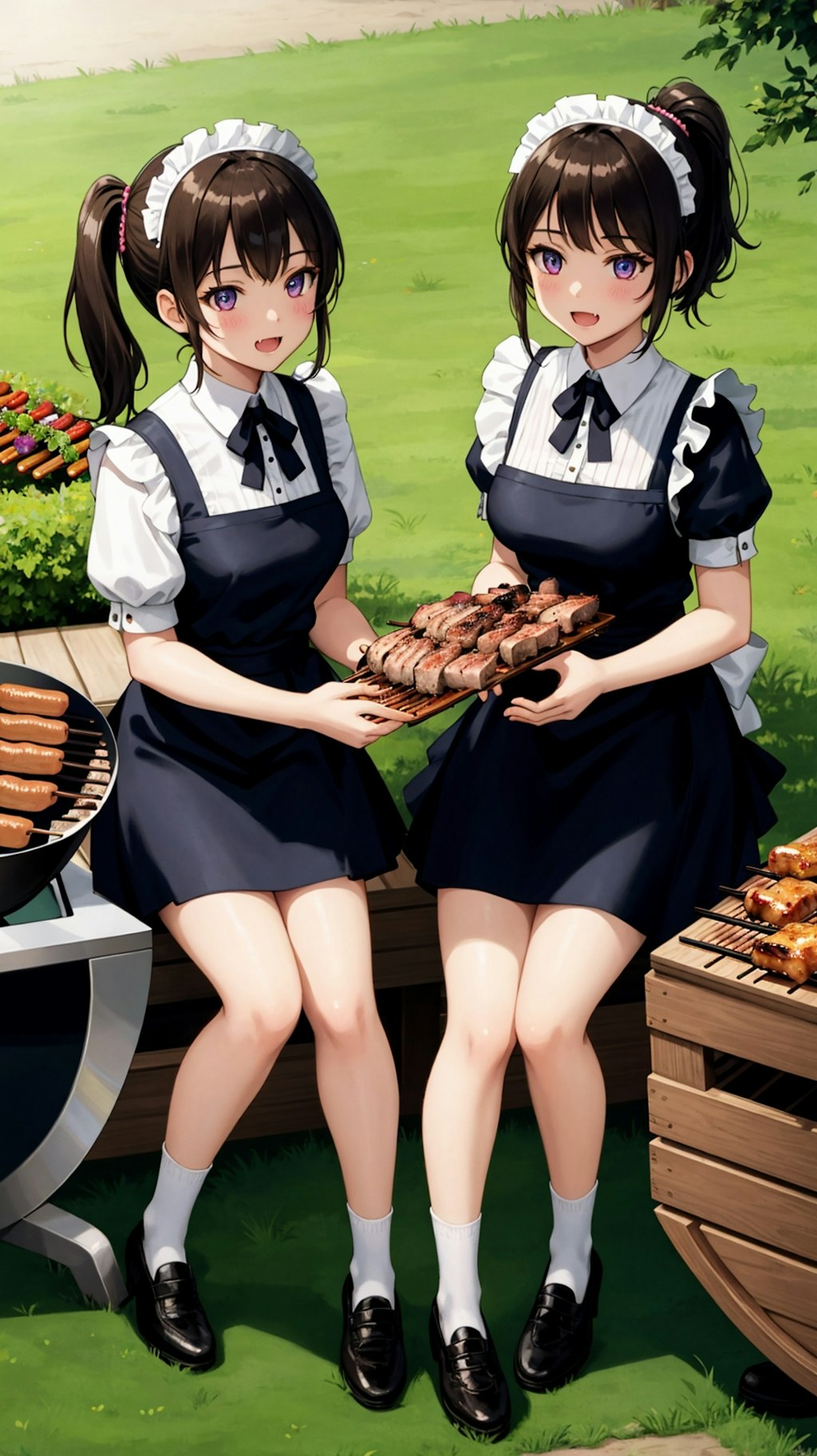 メイドさんたちのＢＢＱ