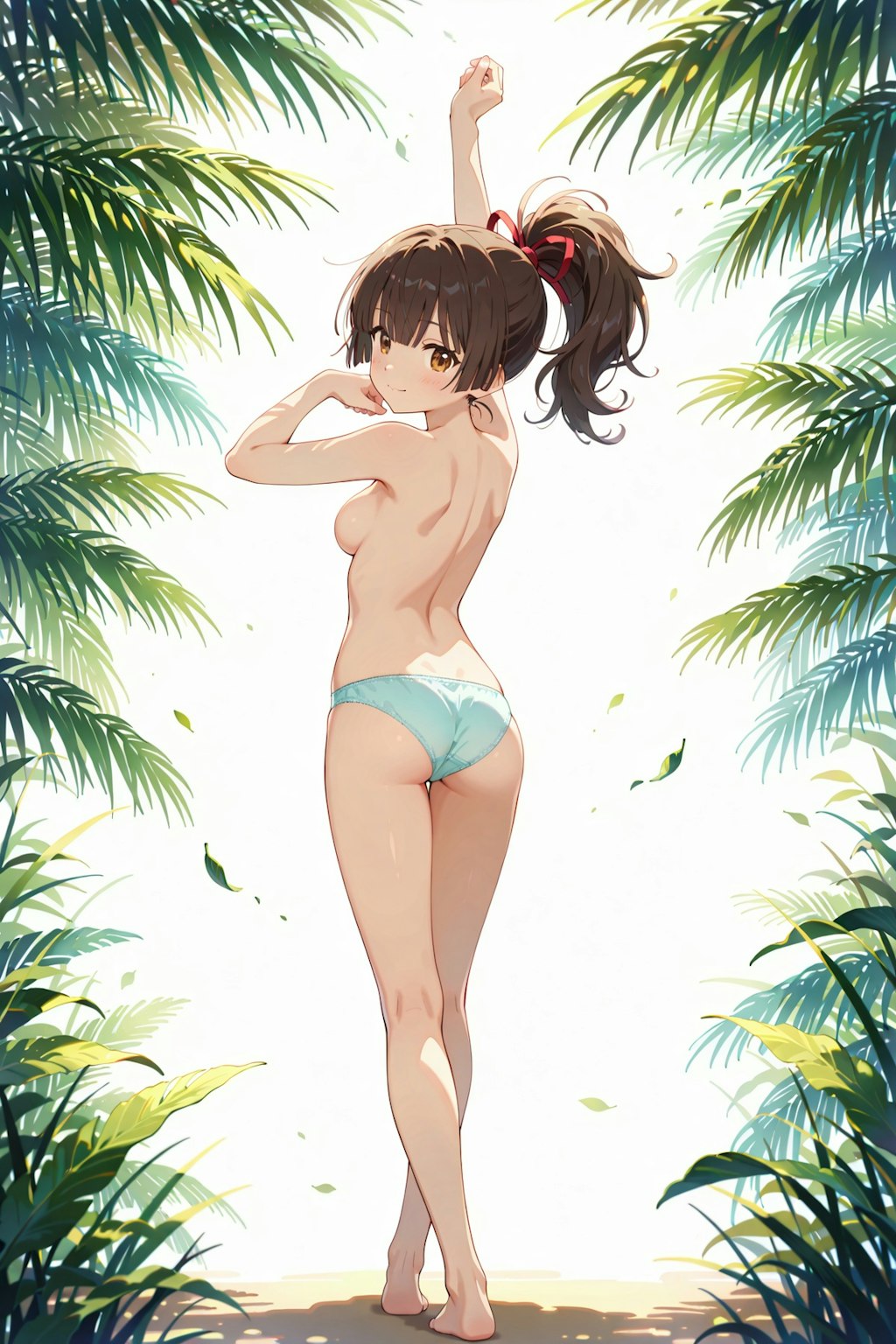 郊外でぱんつ姿の撮影会 Y618