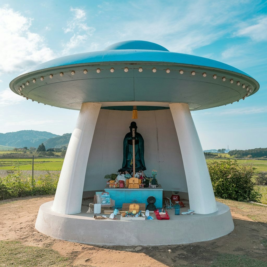 UFOっぽい祠