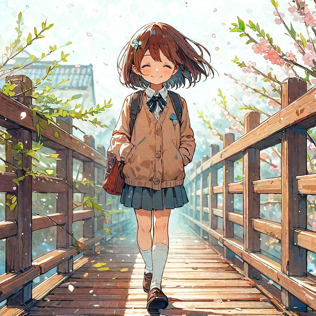 木の橋と少女72