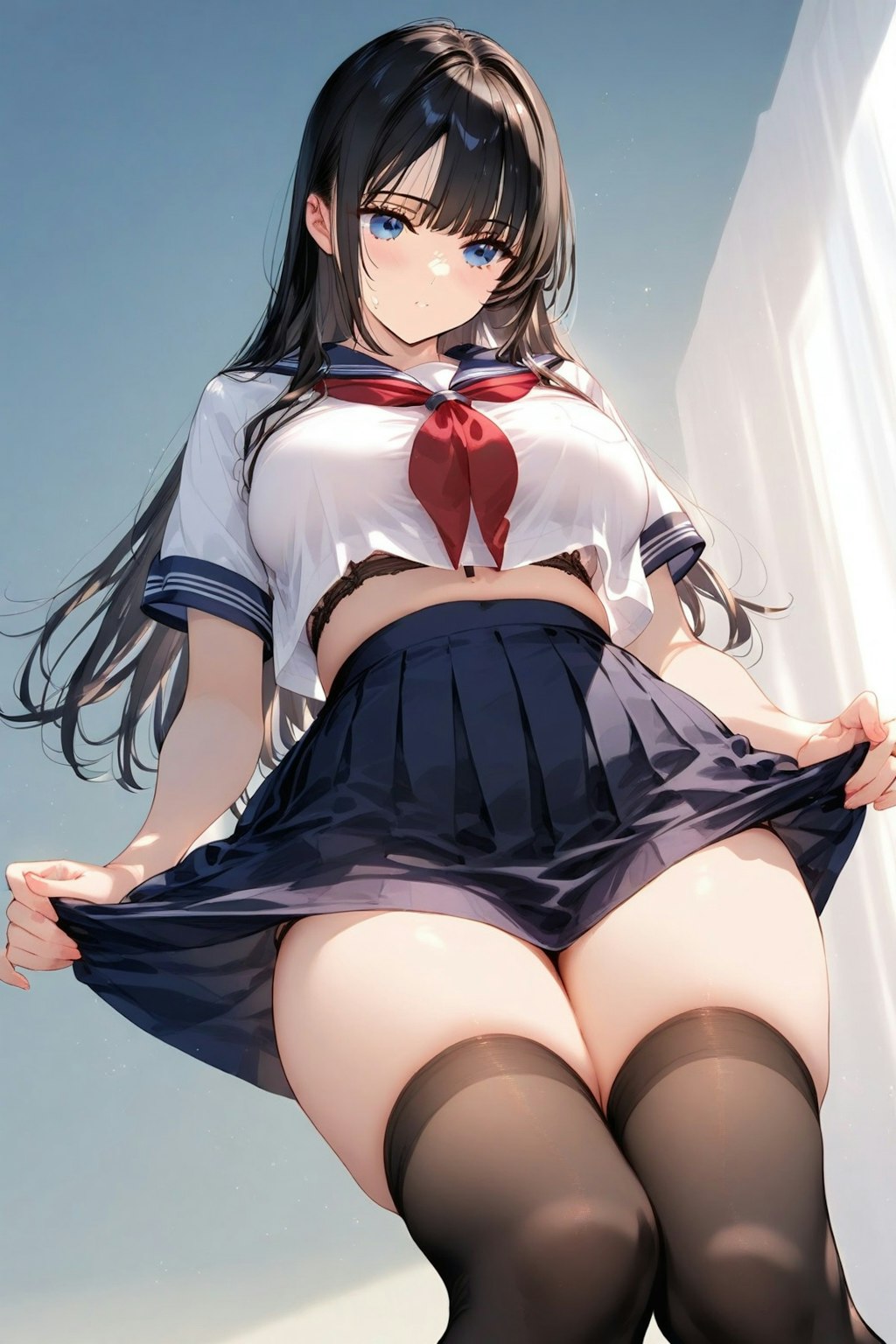 ローアングルミニスカ女子