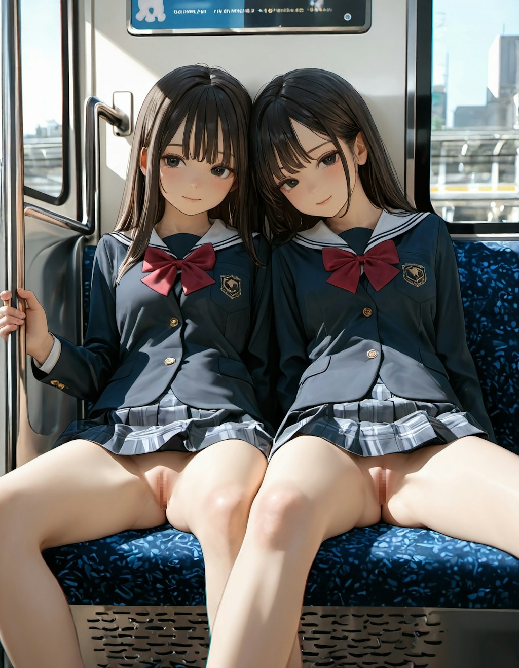 電車で向かいの女学生が　3