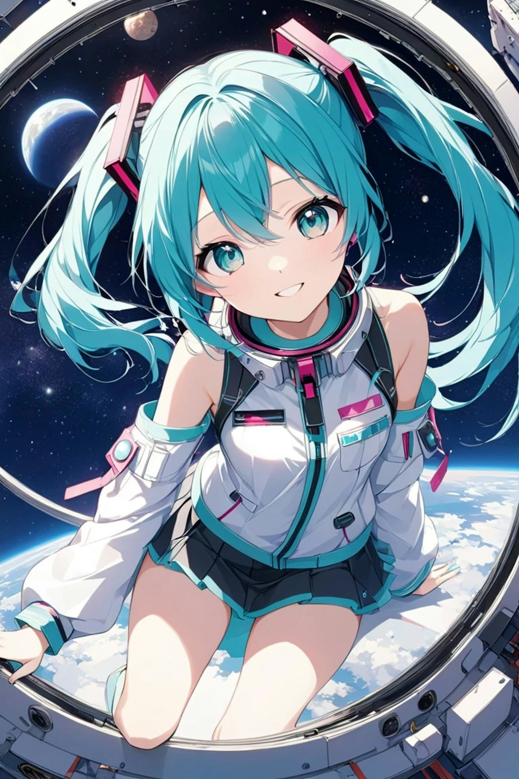 宇宙から おはようで〜す♪初音ミク