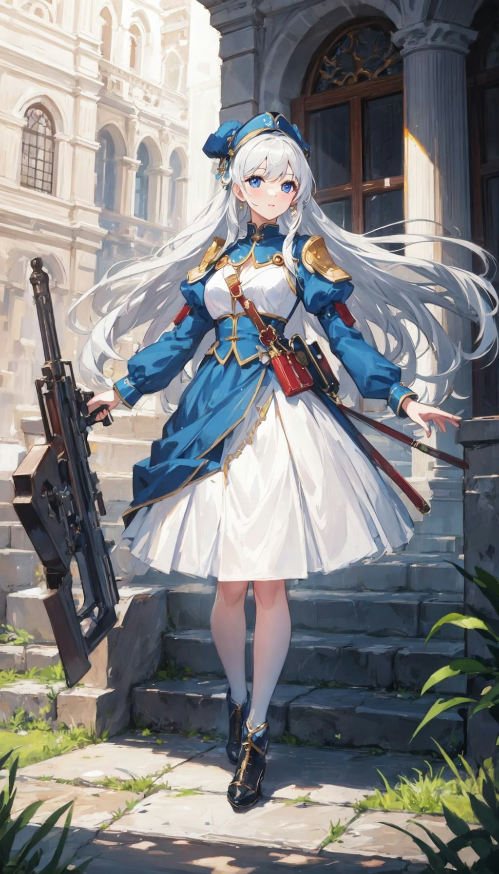 歩兵少女(白髪ちゃん)