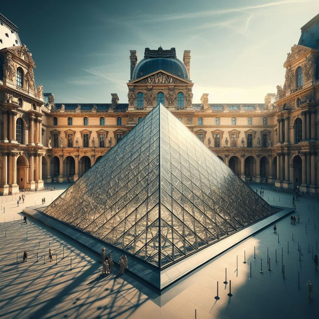 ルーブル美術館のガラスのピラミッド