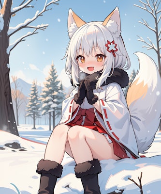 巫女狐さん冬モード