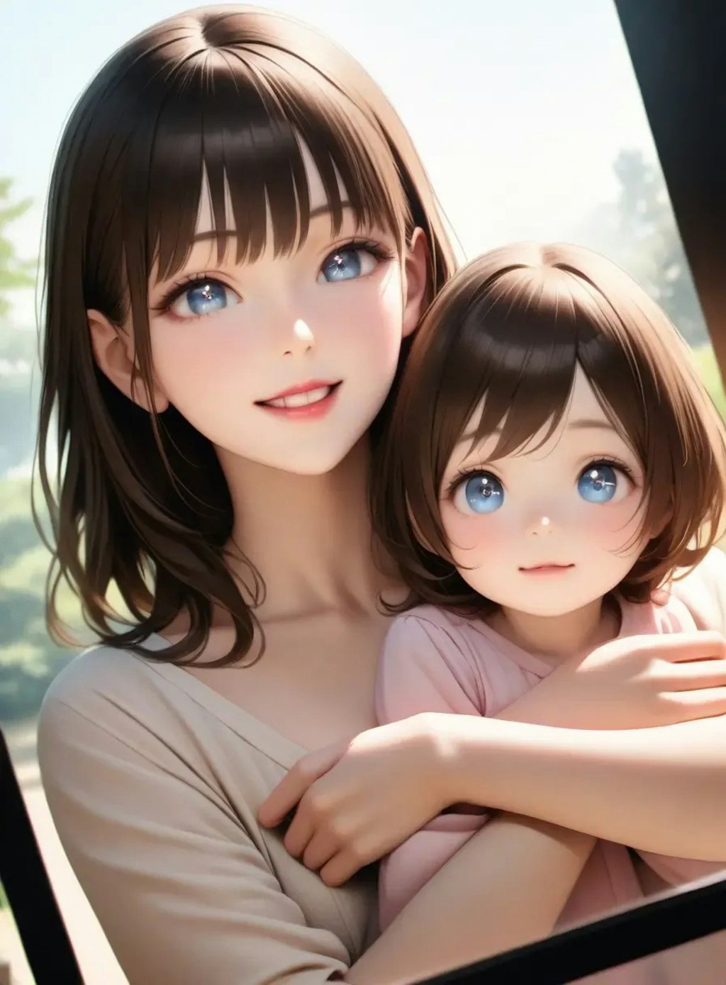 母と子3