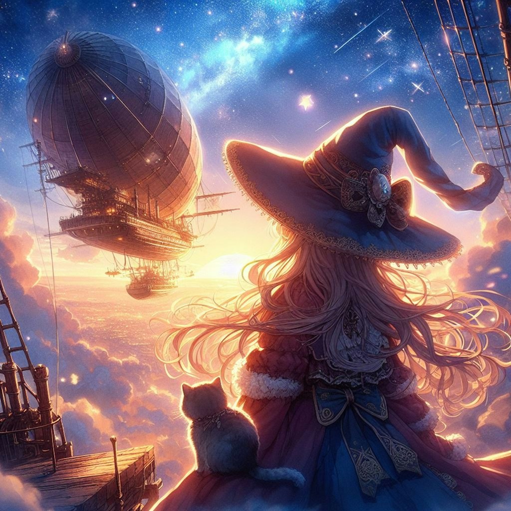 飛行船と魔法少女 #2 ／ 異世界を覗く