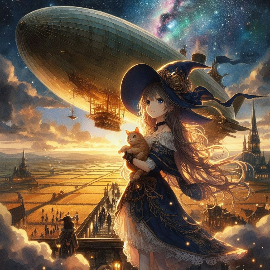 飛行船と魔法少女 #2 ／ 異世界を覗く
