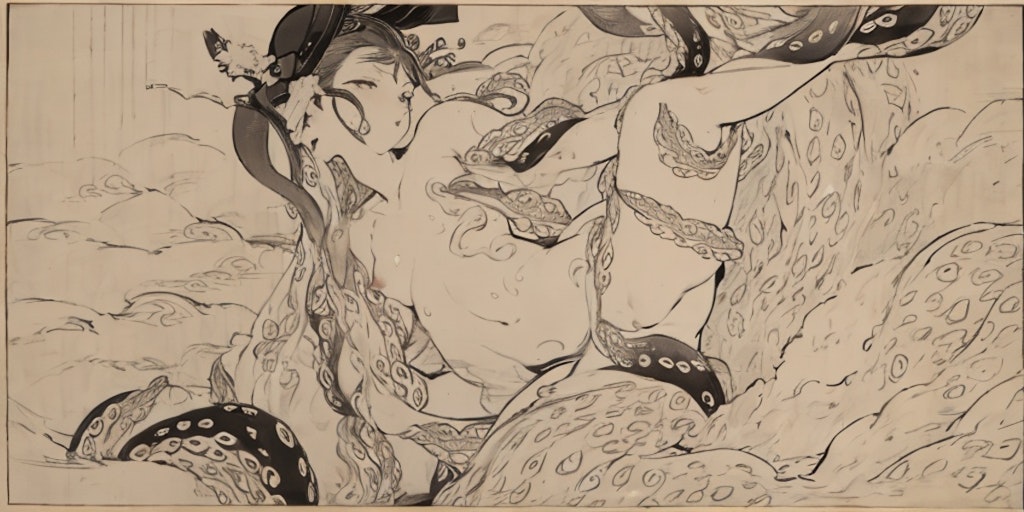 Hokusai is great（ランキング感謝絵）