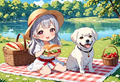 179 愛犬とピクニック