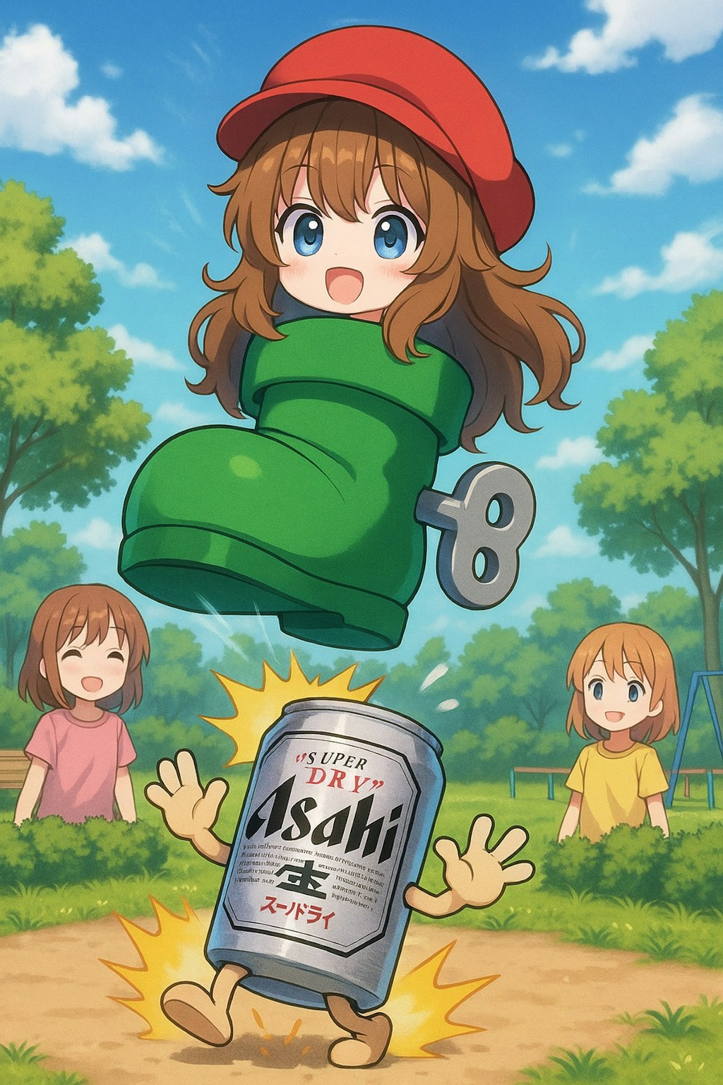 くつマリオな小さな女の子