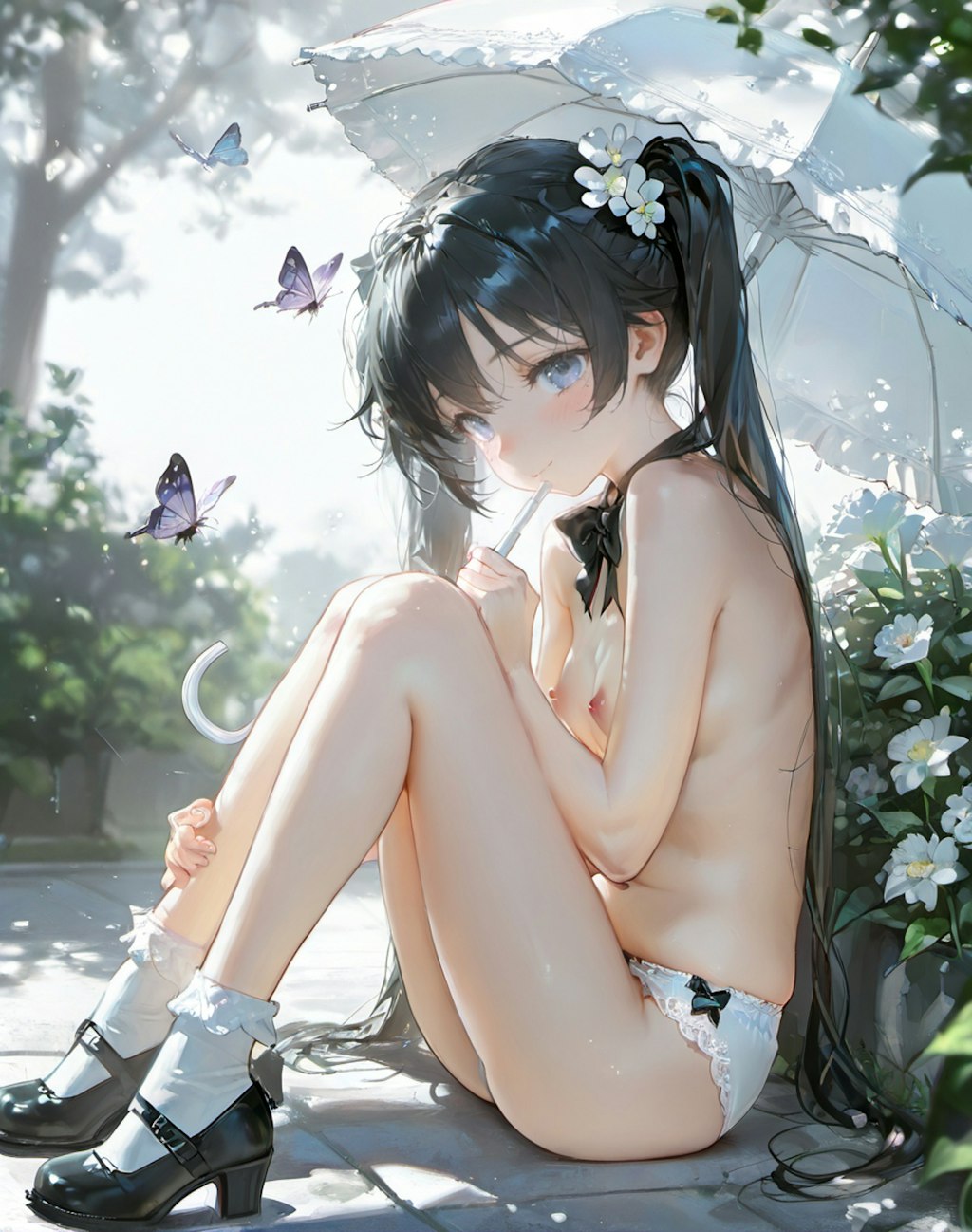 傘と少女