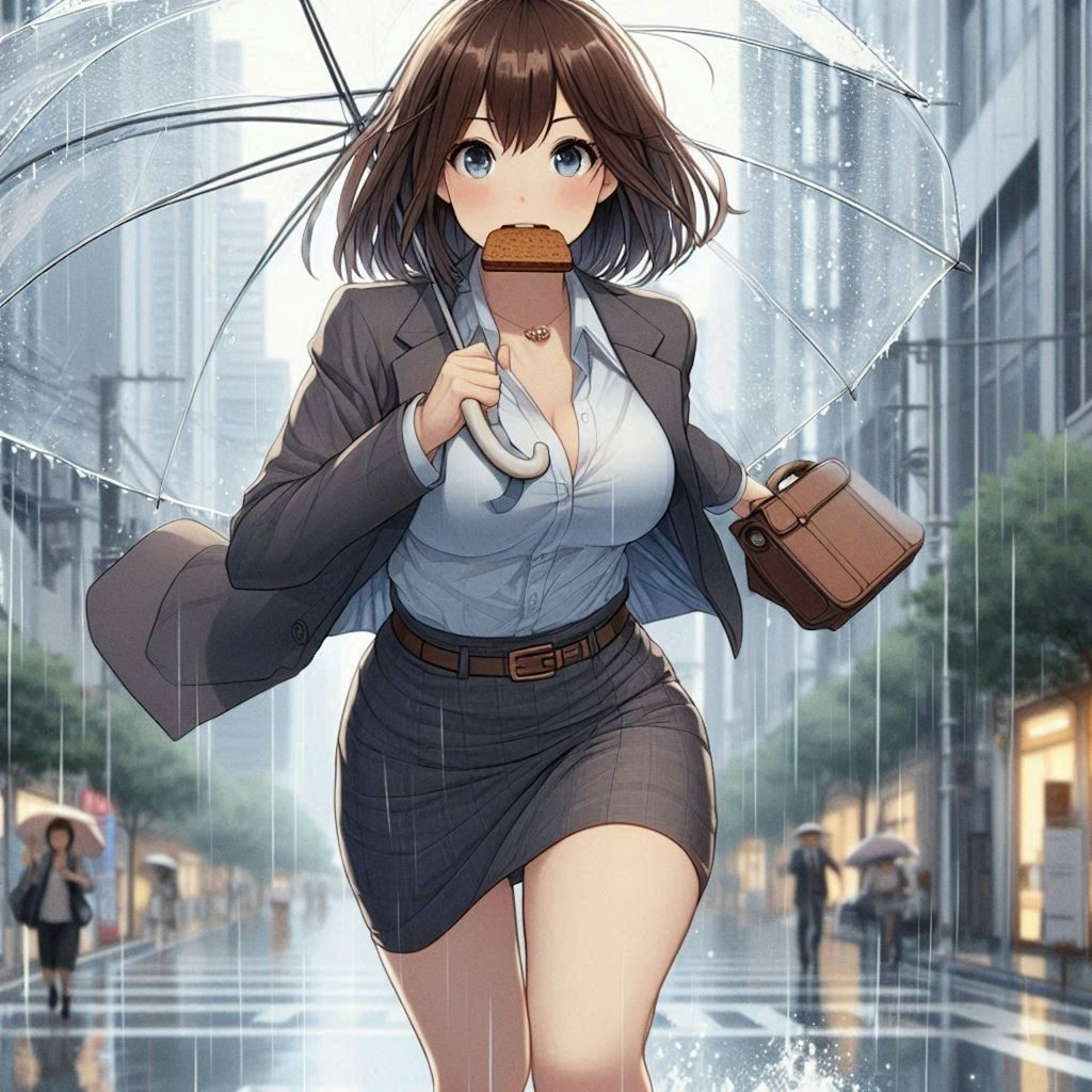 アキちゃんの雨の日ピンチ