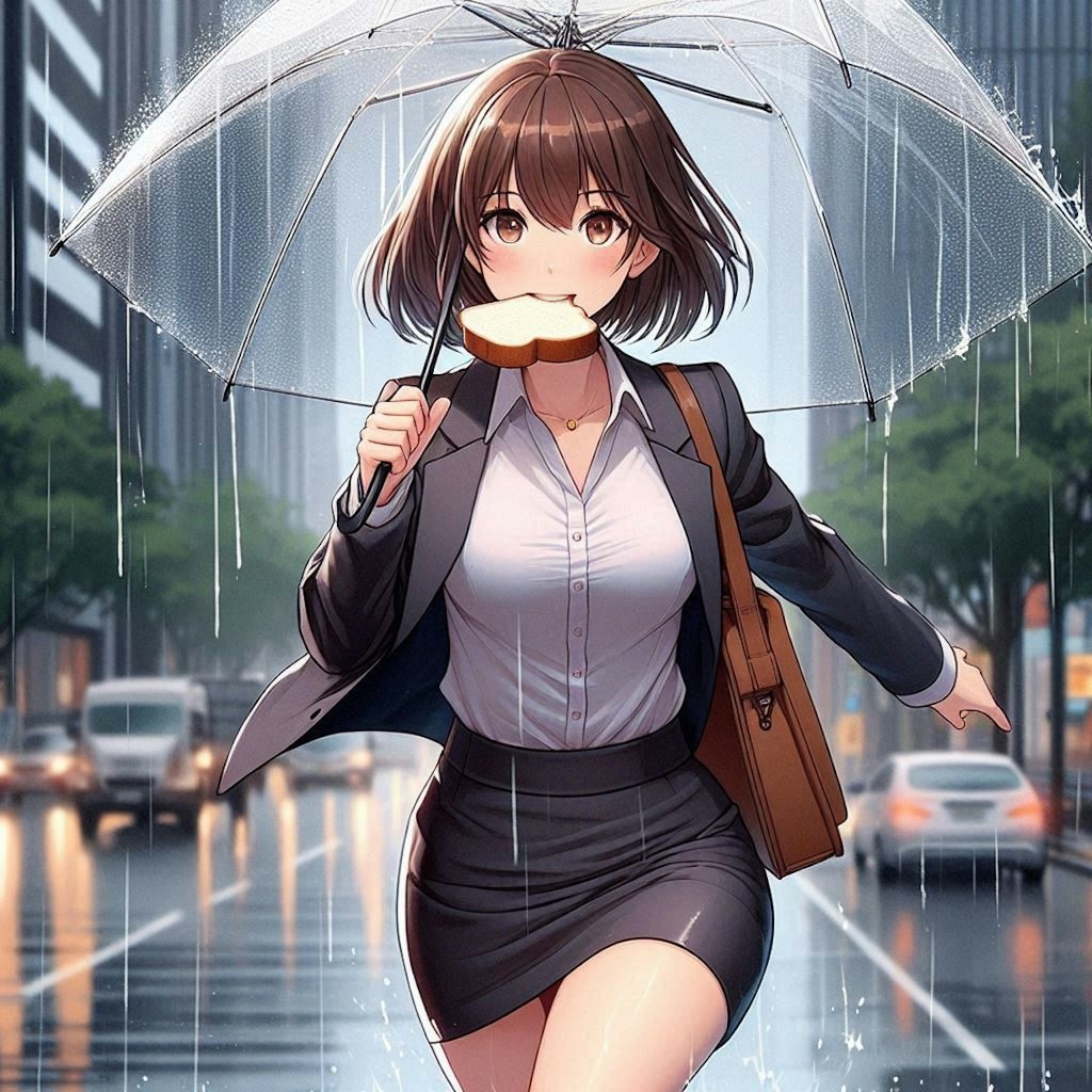 アキちゃんの雨の日ピンチ