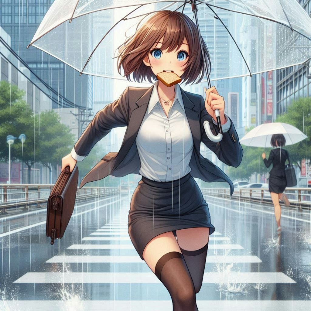 アキちゃんの雨の日ピンチ