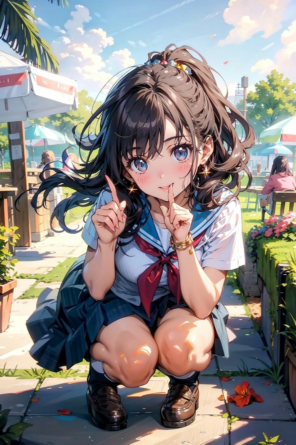 ポニーテール少女