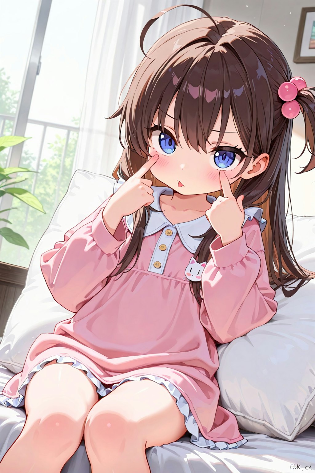 あっかんべーチャレンジ（失敗）
