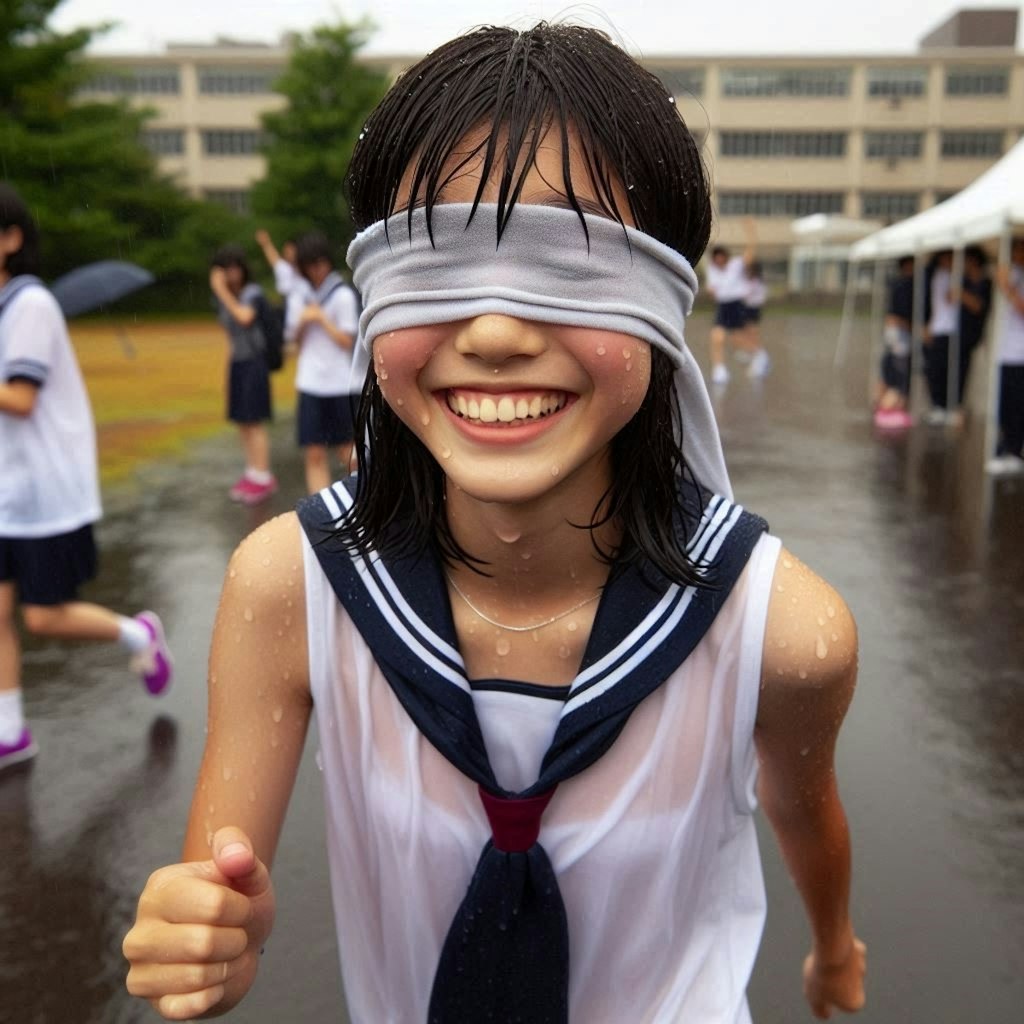 豪雨に負けない逞しい令和の若者